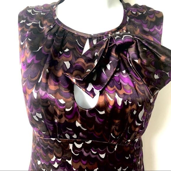 NANETTE LEPORE SILK JEWEL TONE DRESS - Picture 3 of 8